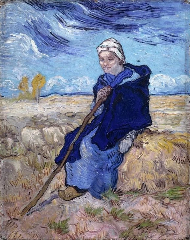 133-Vincent van Gogh-La pastorella, 1889 - Tel Aviv, Kunstmuseum